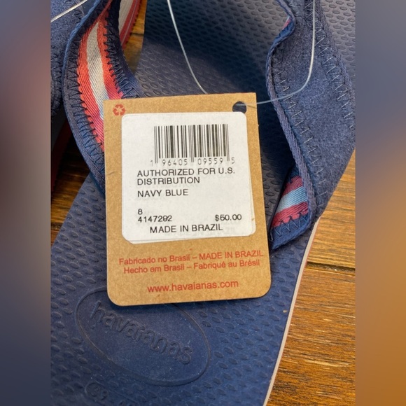Havaianas | Urban Fusion II | Navy Thong Flip Flops | Men’s 8 - Picture 5 of 5